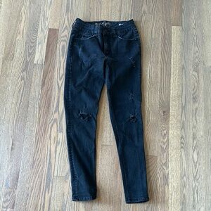 Melissa McCarthy Seven 7 Women's Black Distressed Jeans (J6)